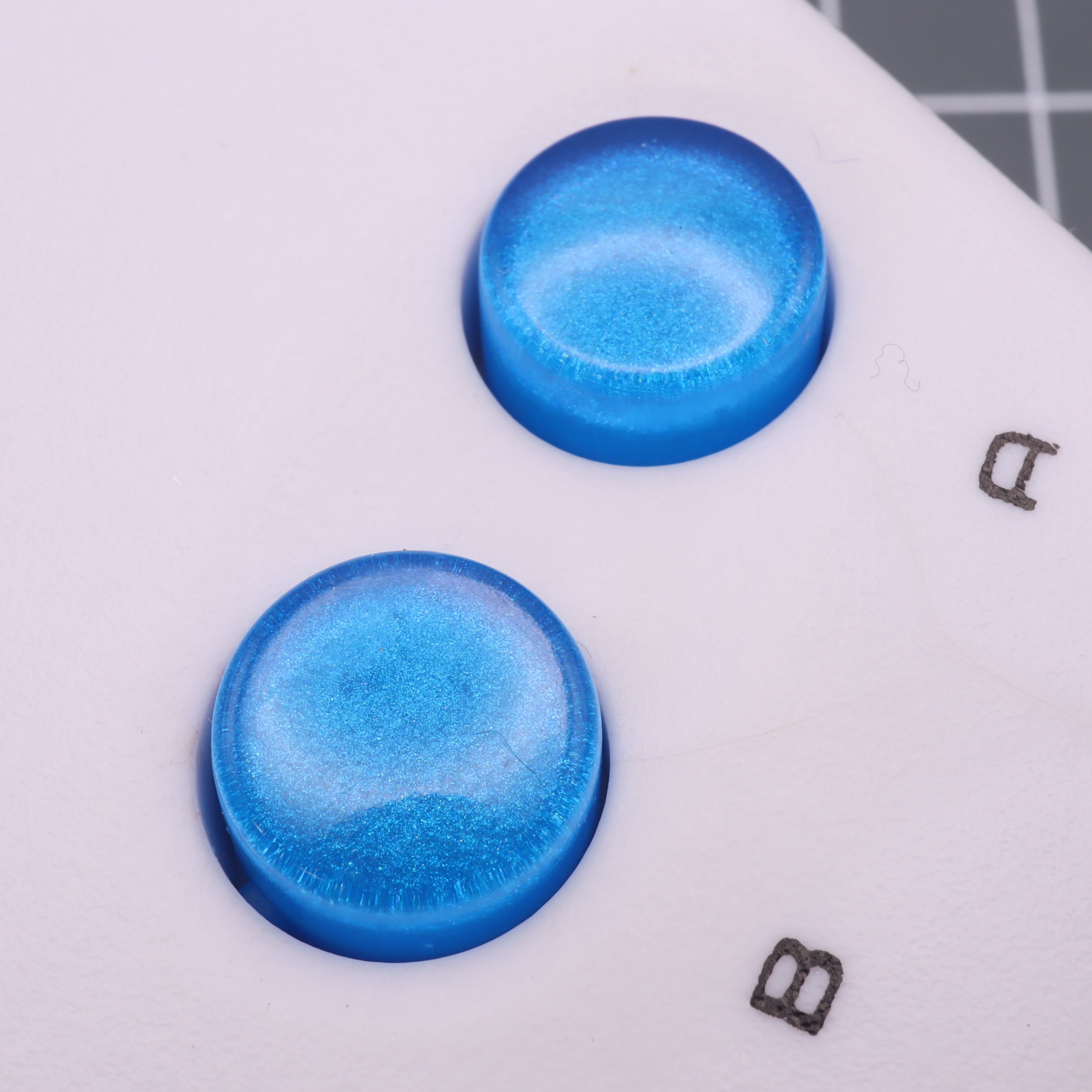 Hand cast resin buttons for Nintendo Game Boy Original DMG-01 (Game Boy Classic) - Blueberry candy | Lab Fifteen Co