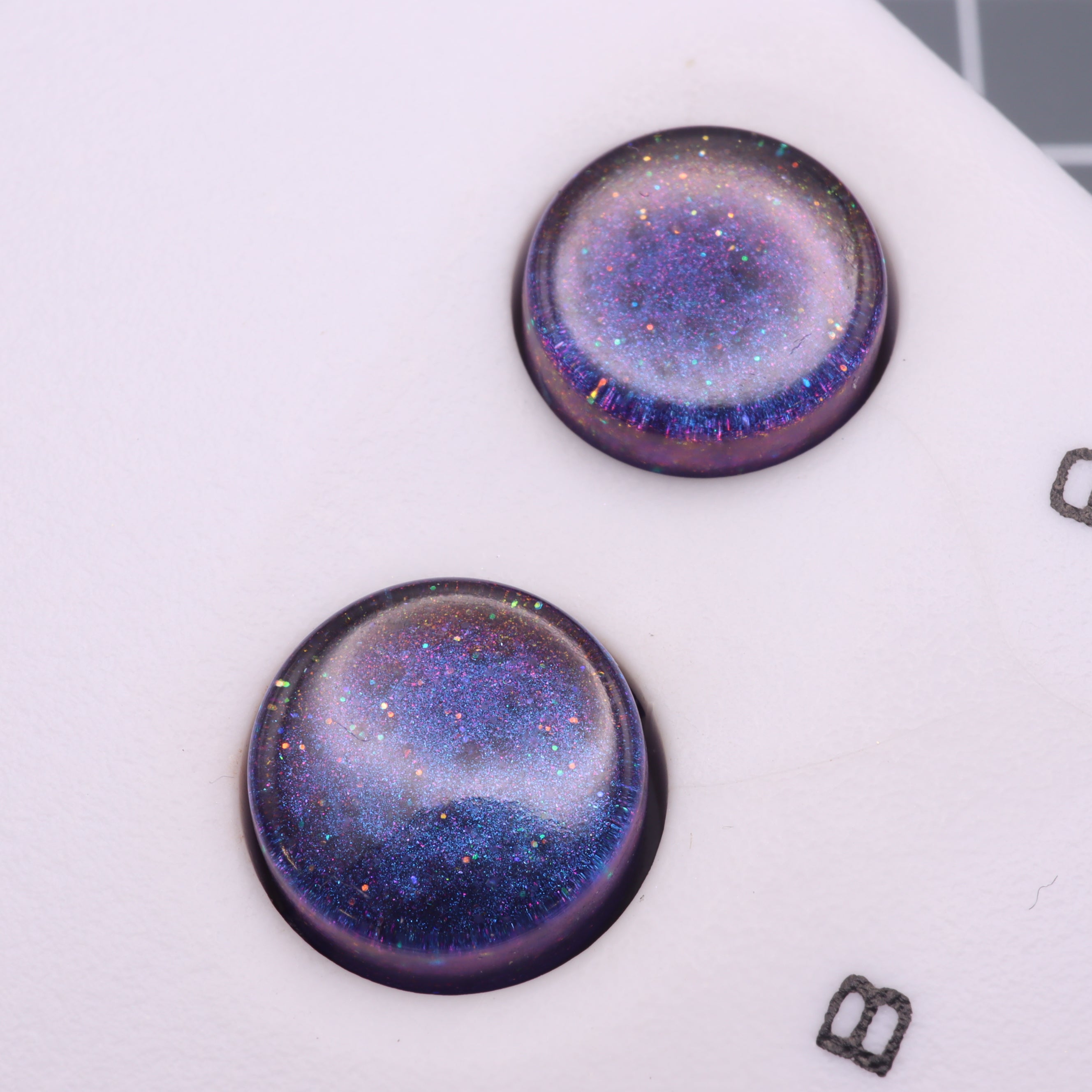Hand cast resin buttons for Nintendo Game Boy Original DMG-01 (Game Boy Classic) - Cosmic purple | Lab Fifteen Co