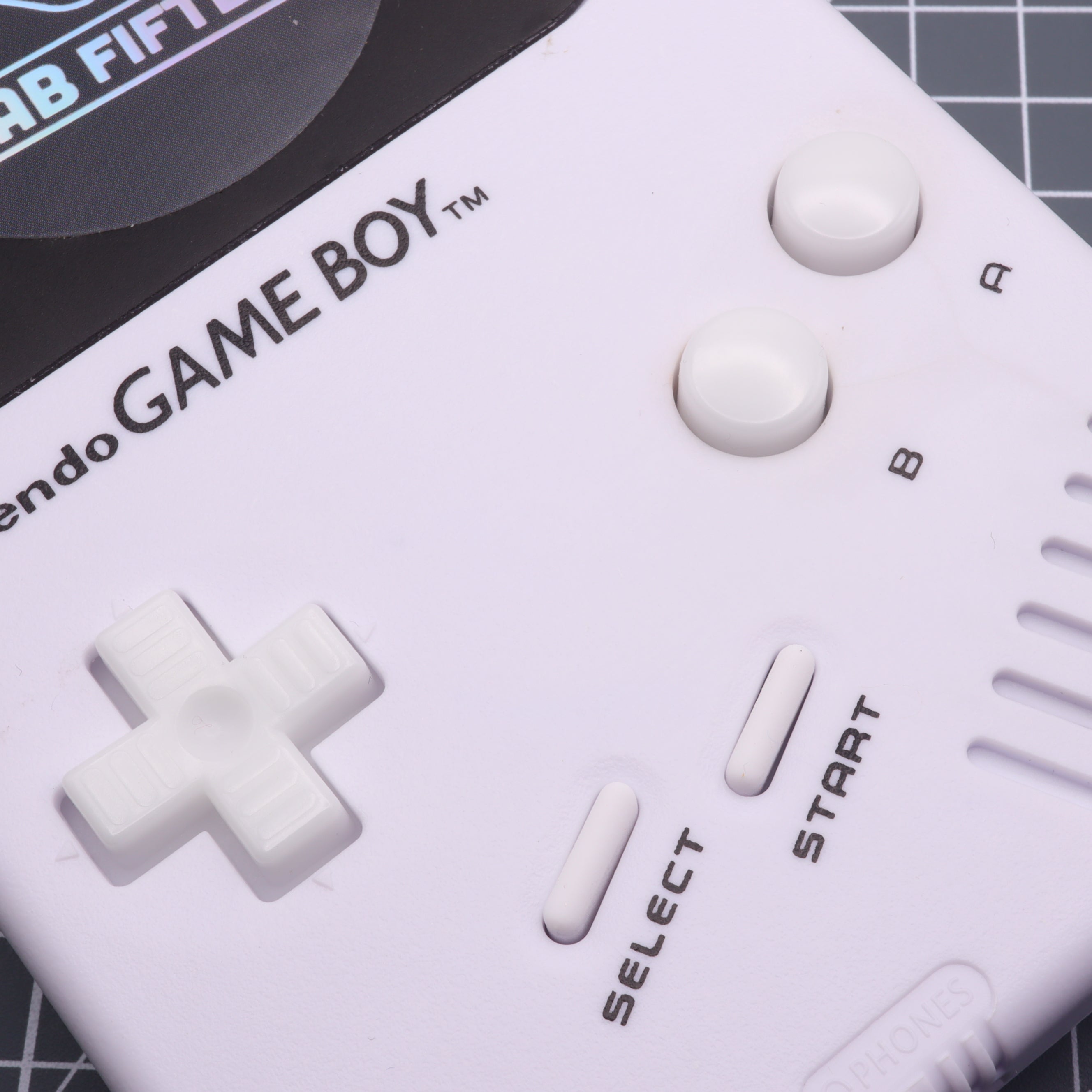 Hand cast resin buttons for Nintendo Game Boy Original DMG-01 (Game Boy Classic) - Glow in the dark aqua | Lab Fifteen Co