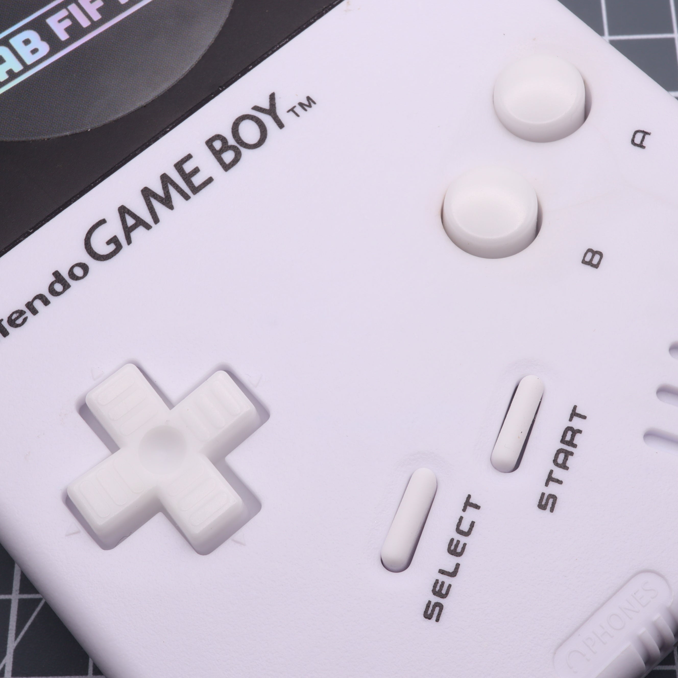 Hand cast resin buttons for Nintendo Game Boy Original DMG-01 (Game Boy Classic) - Glow in the dark blue | Lab Fifteen Co