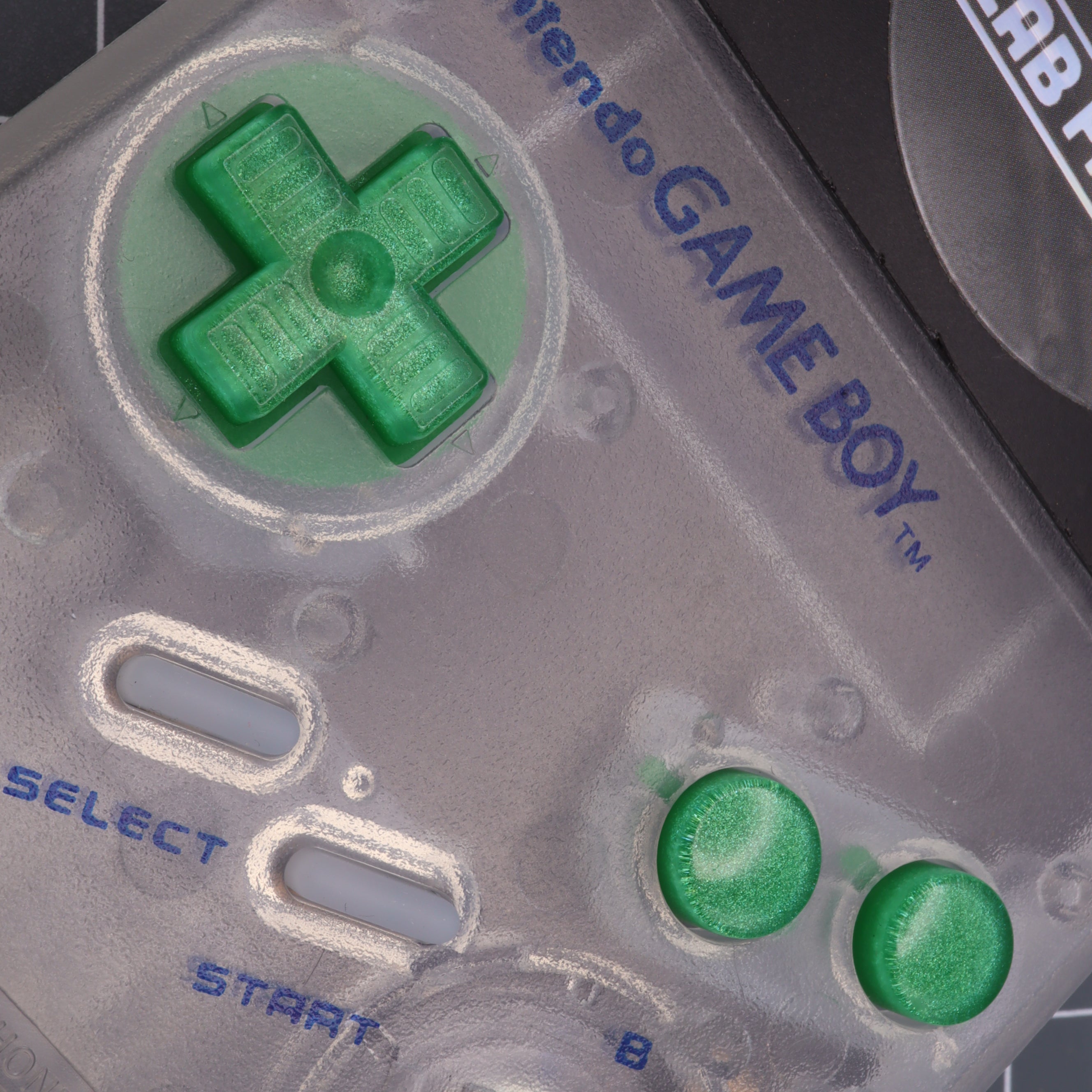 Hand cast resin buttons for Nintendo Game Boy Original DMG-01 (Game Boy Classic) - Lime candy | Lab Fifteen Co