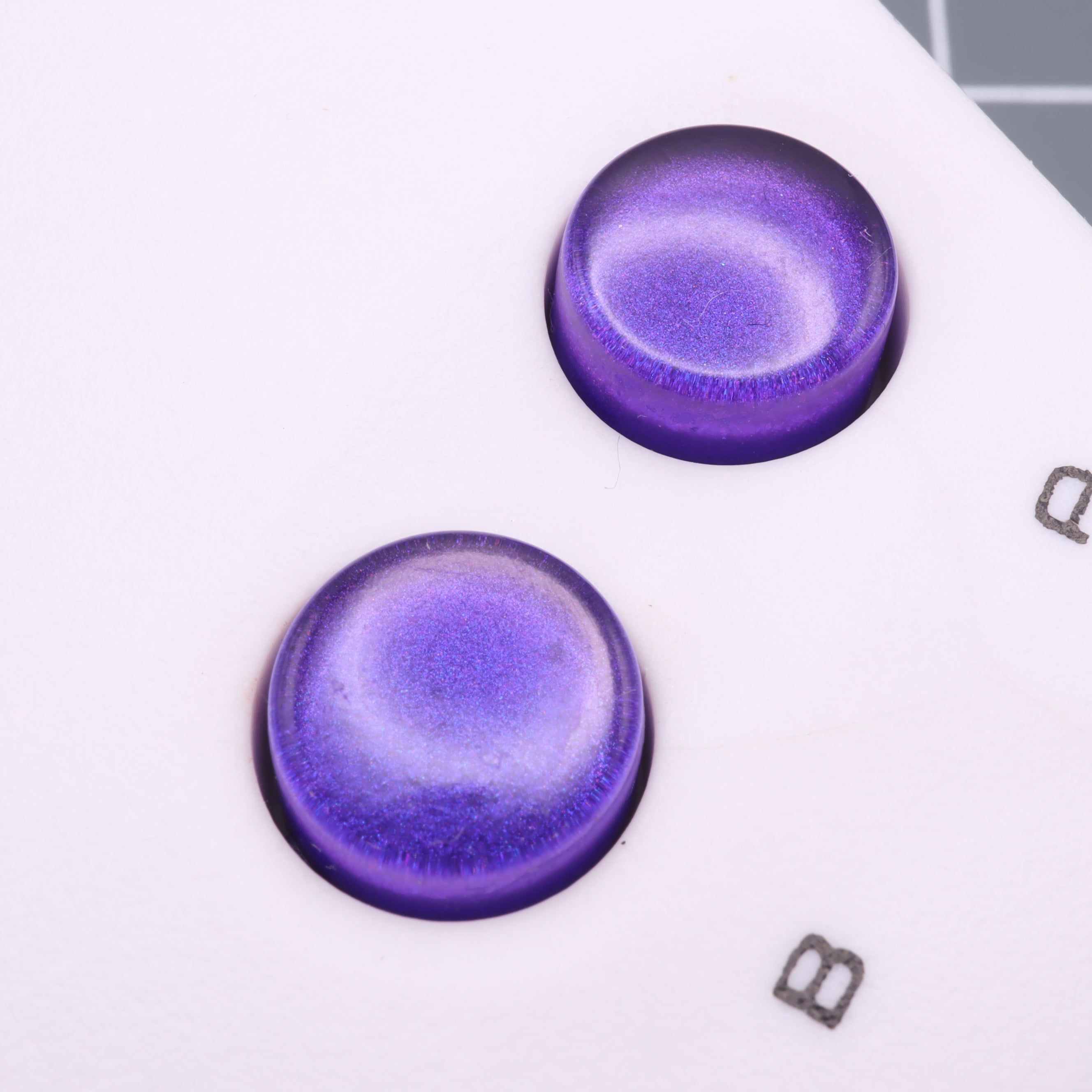 Hand cast resin buttons for Nintendo Game Boy Original DMG-01 (Game Boy Classic) - Grape candy | Lab Fifteen Co