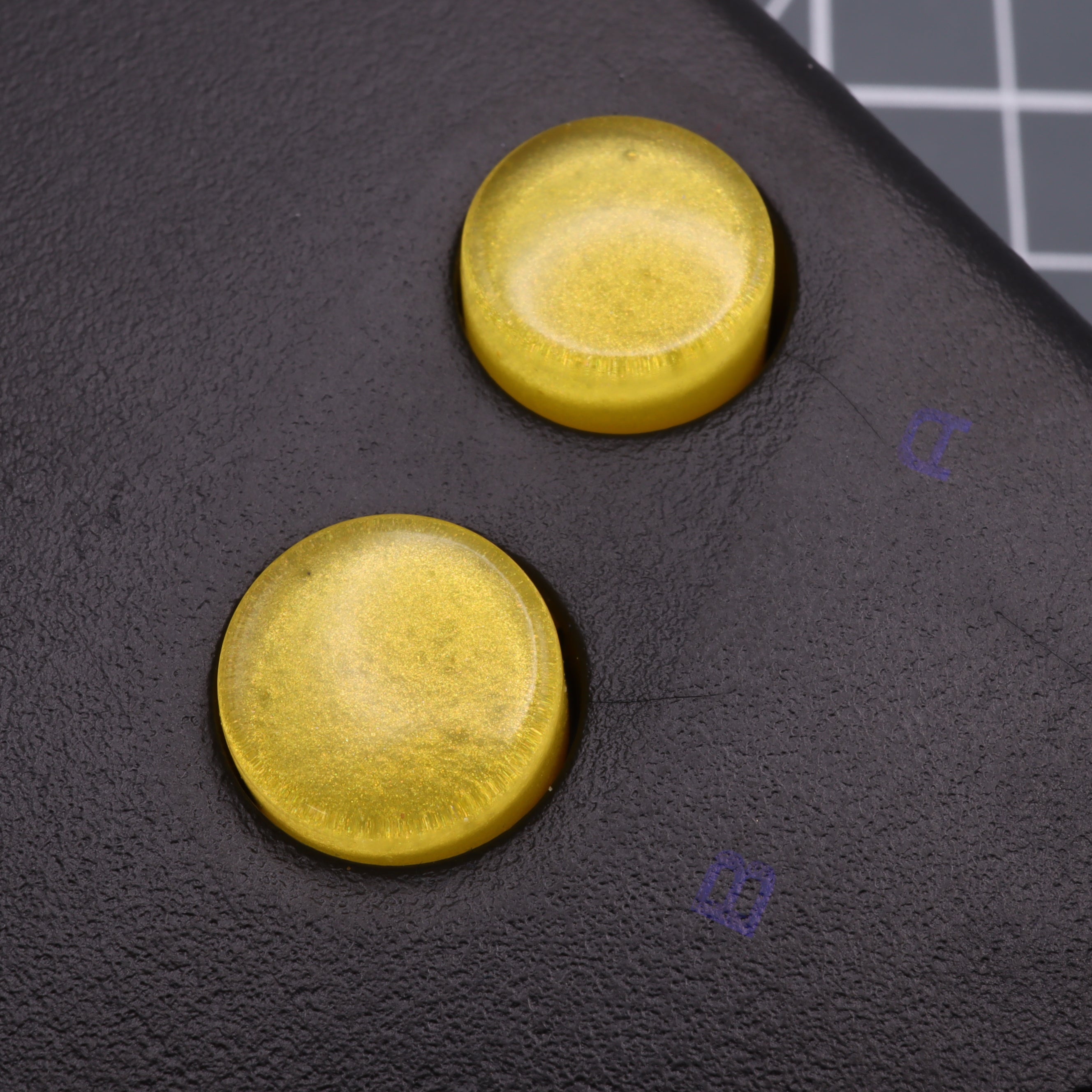 Hand cast resin buttons for Nintendo Game Boy Original DMG-01 (Game Boy Classic) - Lemon candy | Lab Fifteen Co
