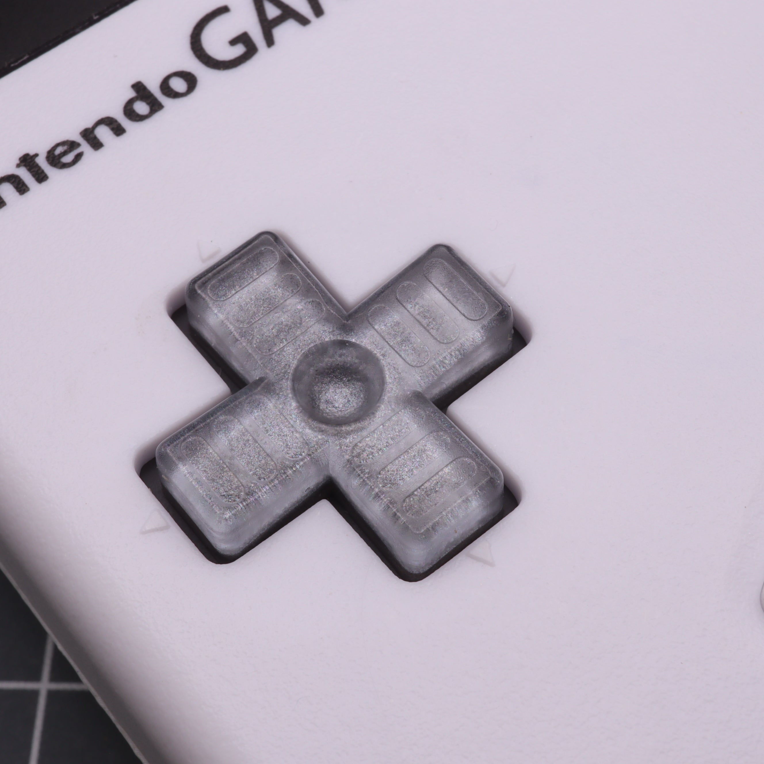 Hand cast resin buttons for Nintendo Game Boy Original DMG-01 (Game Boy Classic) - Metallic silver | Lab Fifteen Co