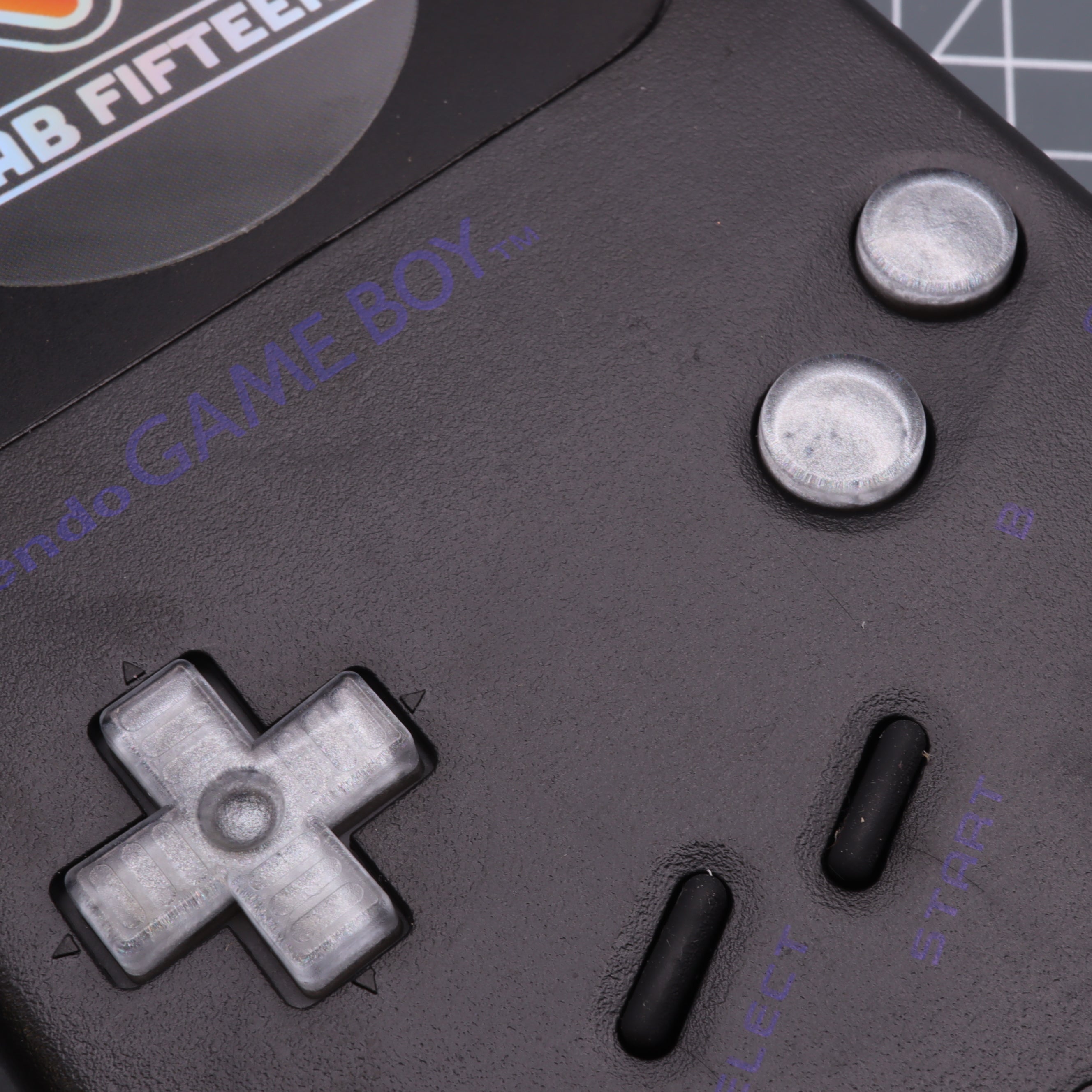 Hand cast resin buttons for Nintendo Game Boy Original DMG-01 (Game Boy Classic) - Metallic silver | Lab Fifteen Co