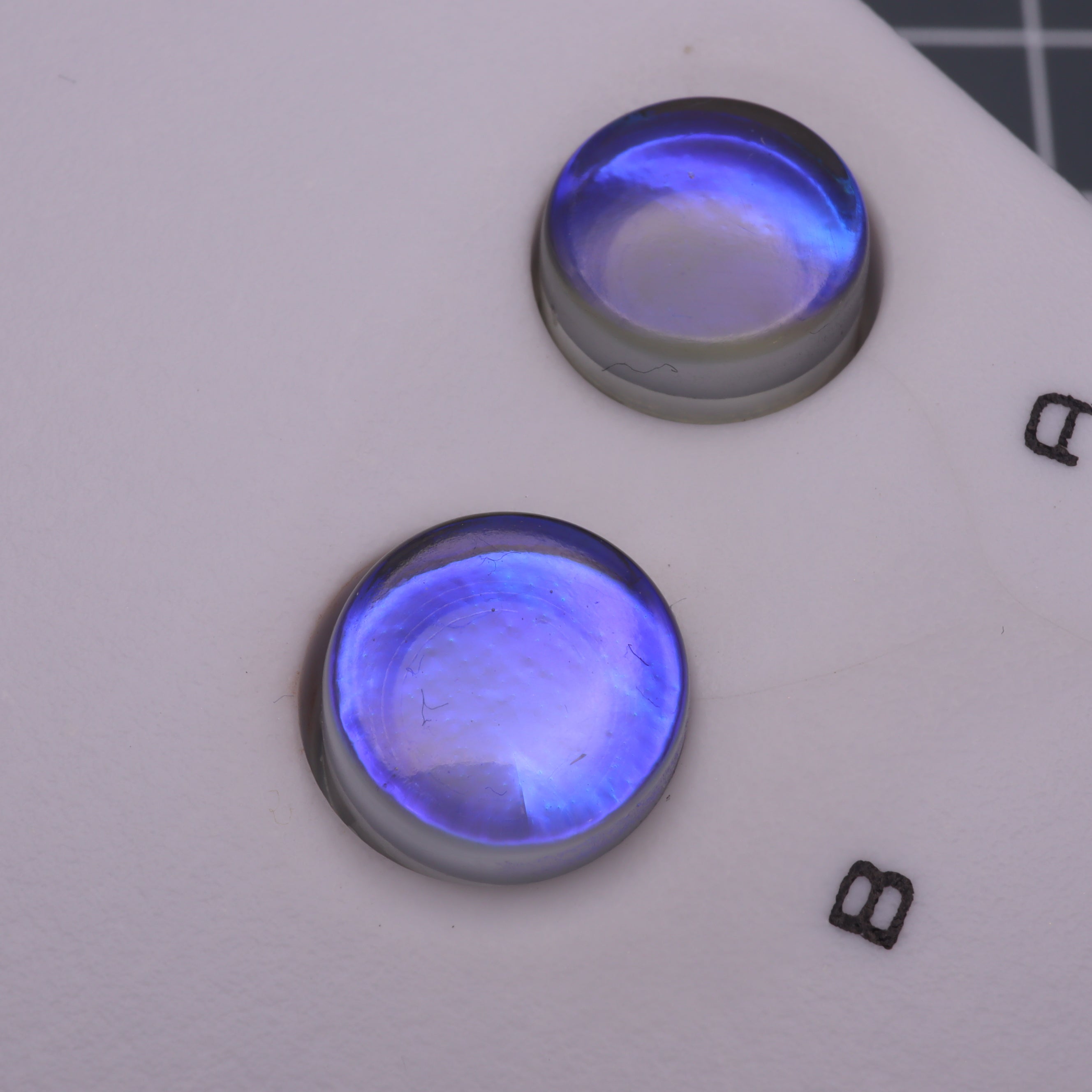 Hand cast resin buttons for Nintendo Game Boy Original DMG-01 (Game Boy Classic) - Midnight opal | Lab Fifteen Co