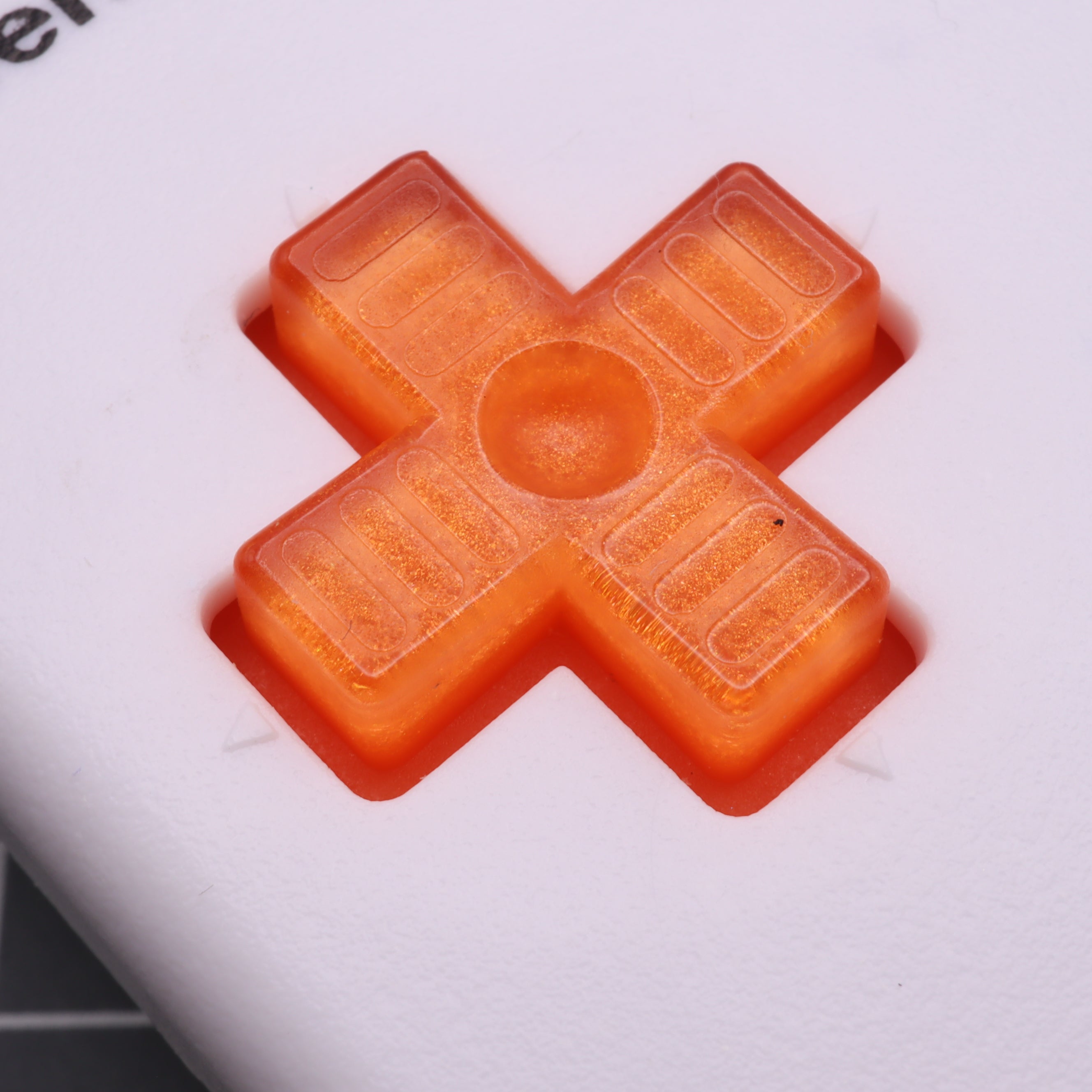 Hand cast resin buttons for Nintendo Game Boy Original DMG-01 (Game Boy Classic) - Orange candy | Lab Fifteen Co