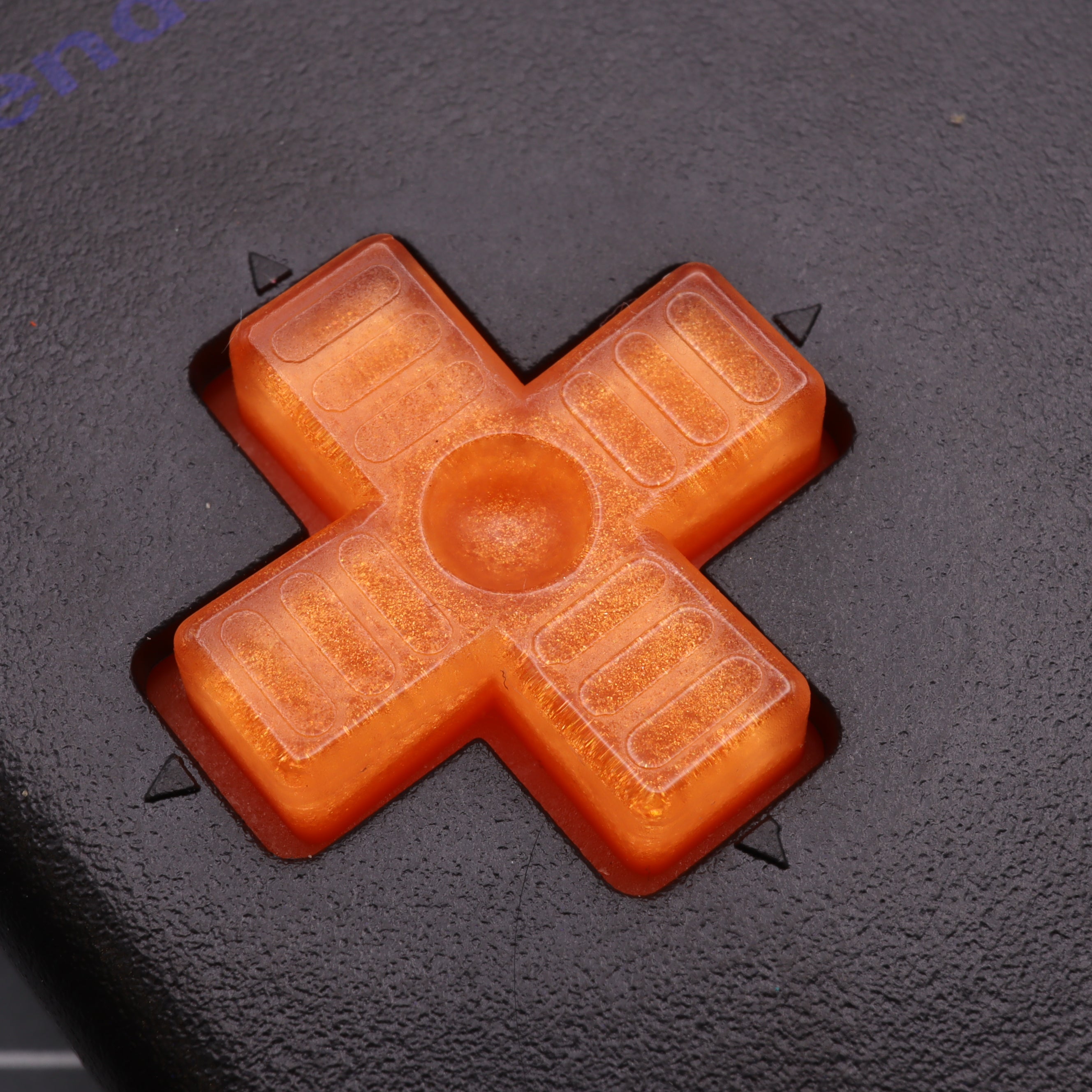 Hand cast resin buttons for Nintendo Game Boy Original DMG-01 (Game Boy Classic) - Orange candy | Lab Fifteen Co