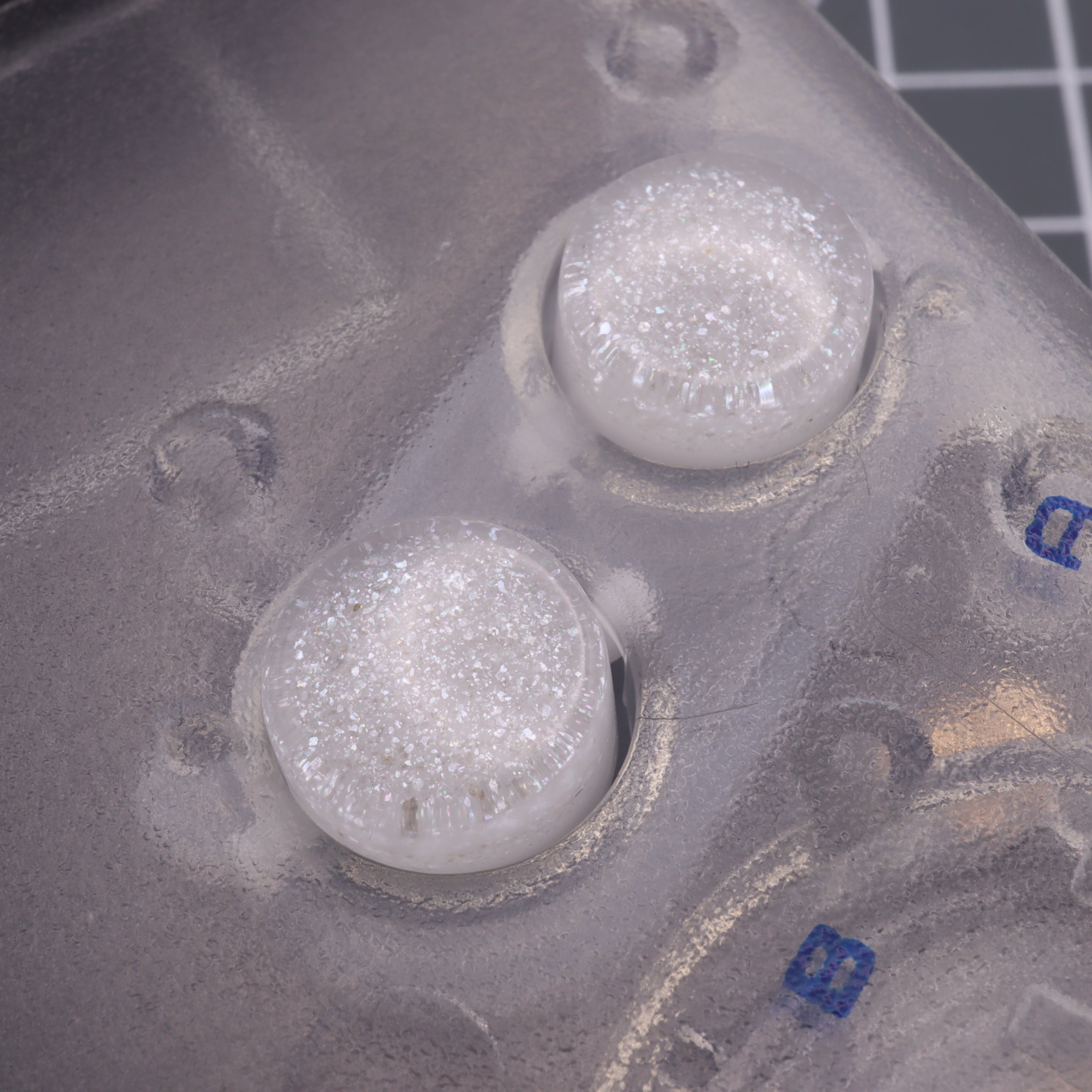 Hand cast resin buttons for Nintendo Game Boy Original DMG-01 (Game Boy Classic) - Pearl white | Lab Fifteen Co