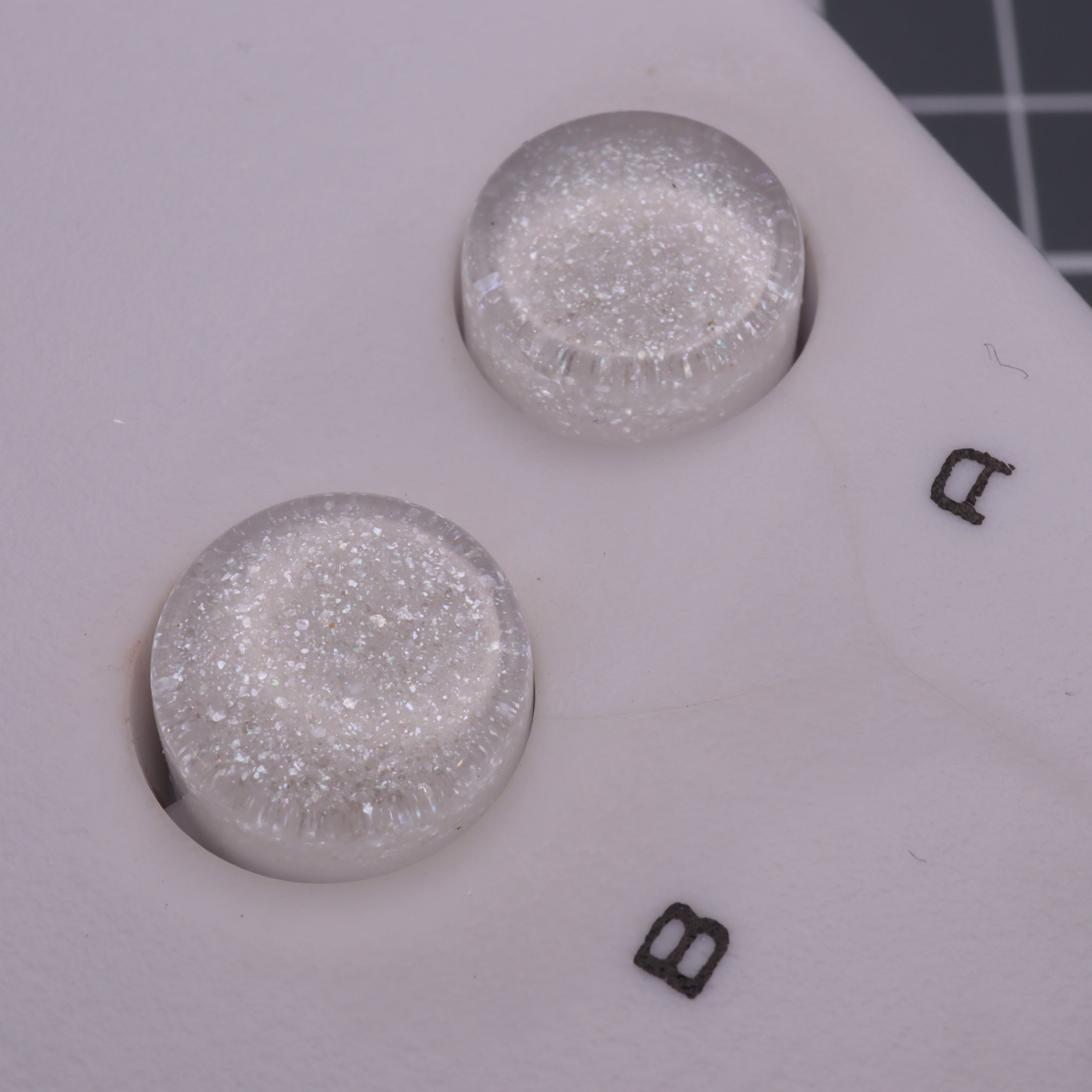 Hand cast resin buttons for Nintendo Game Boy Original DMG-01 (Game Boy Classic) - Pearl white | Lab Fifteen Co