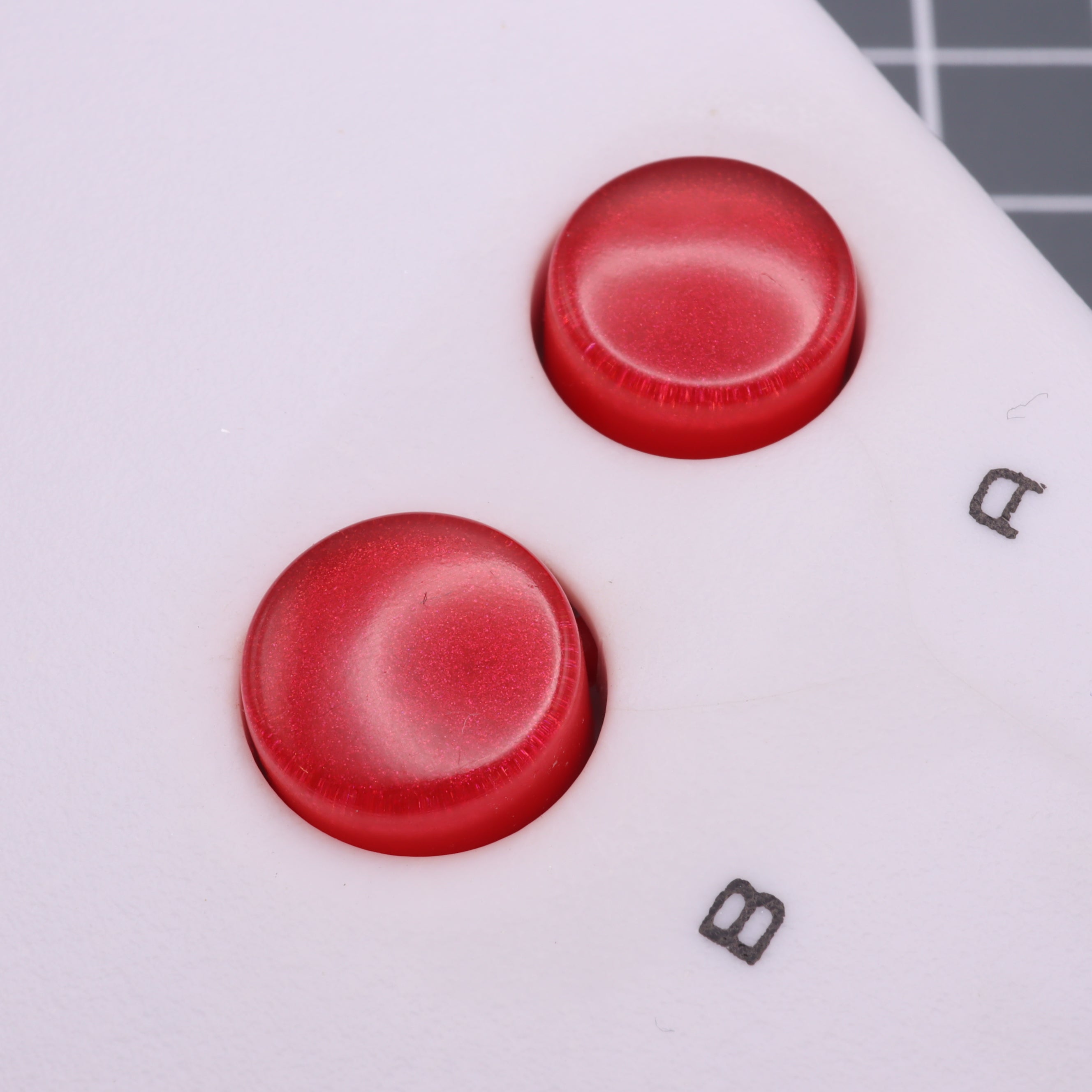 Hand cast resin buttons for Nintendo Game Boy Original DMG-01 (Game Boy Classic) - Strawberry candy | Lab Fifteen Co