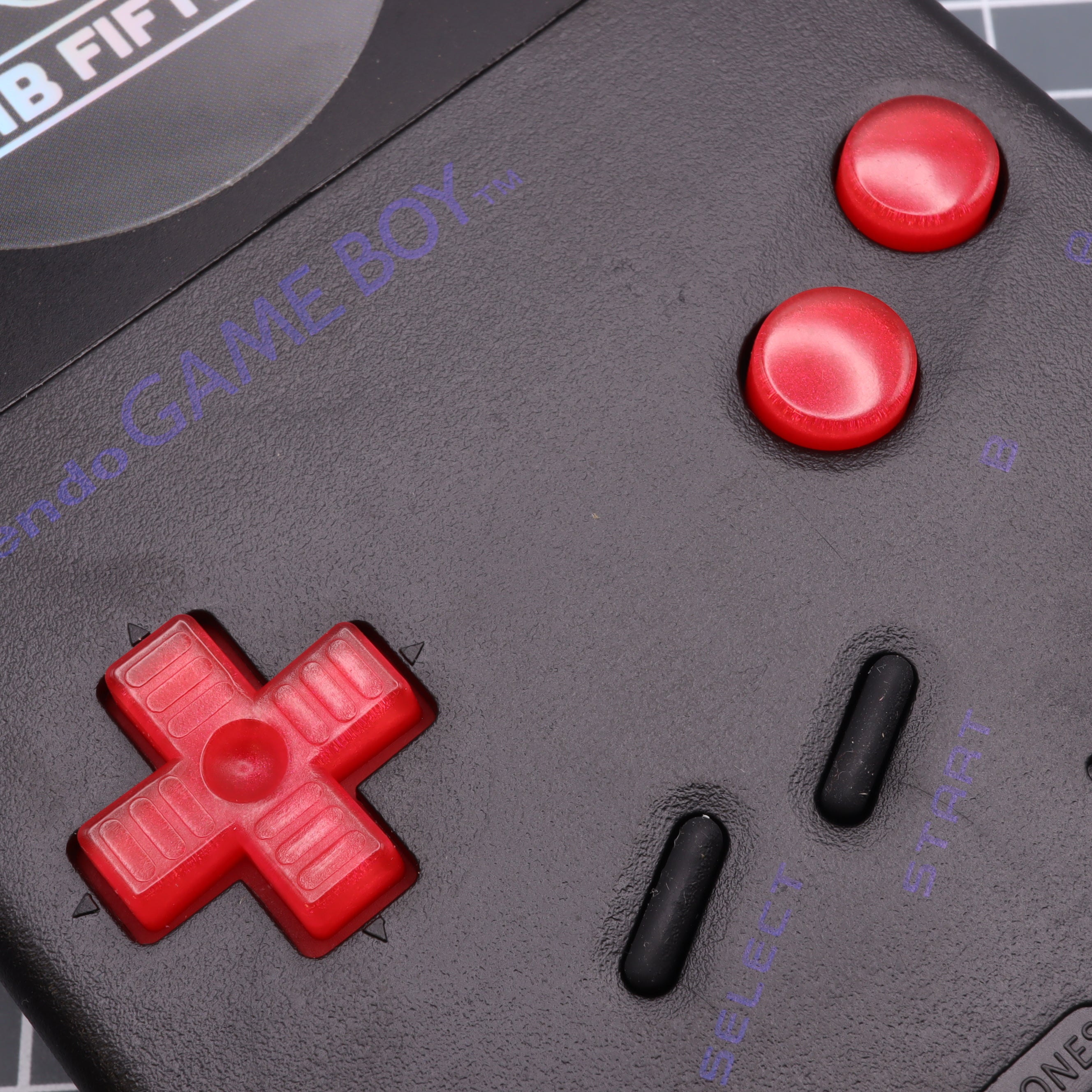 Hand cast resin buttons for Nintendo Game Boy Original DMG-01 (Game Boy Classic) - Strawberry candy | Lab Fifteen Co