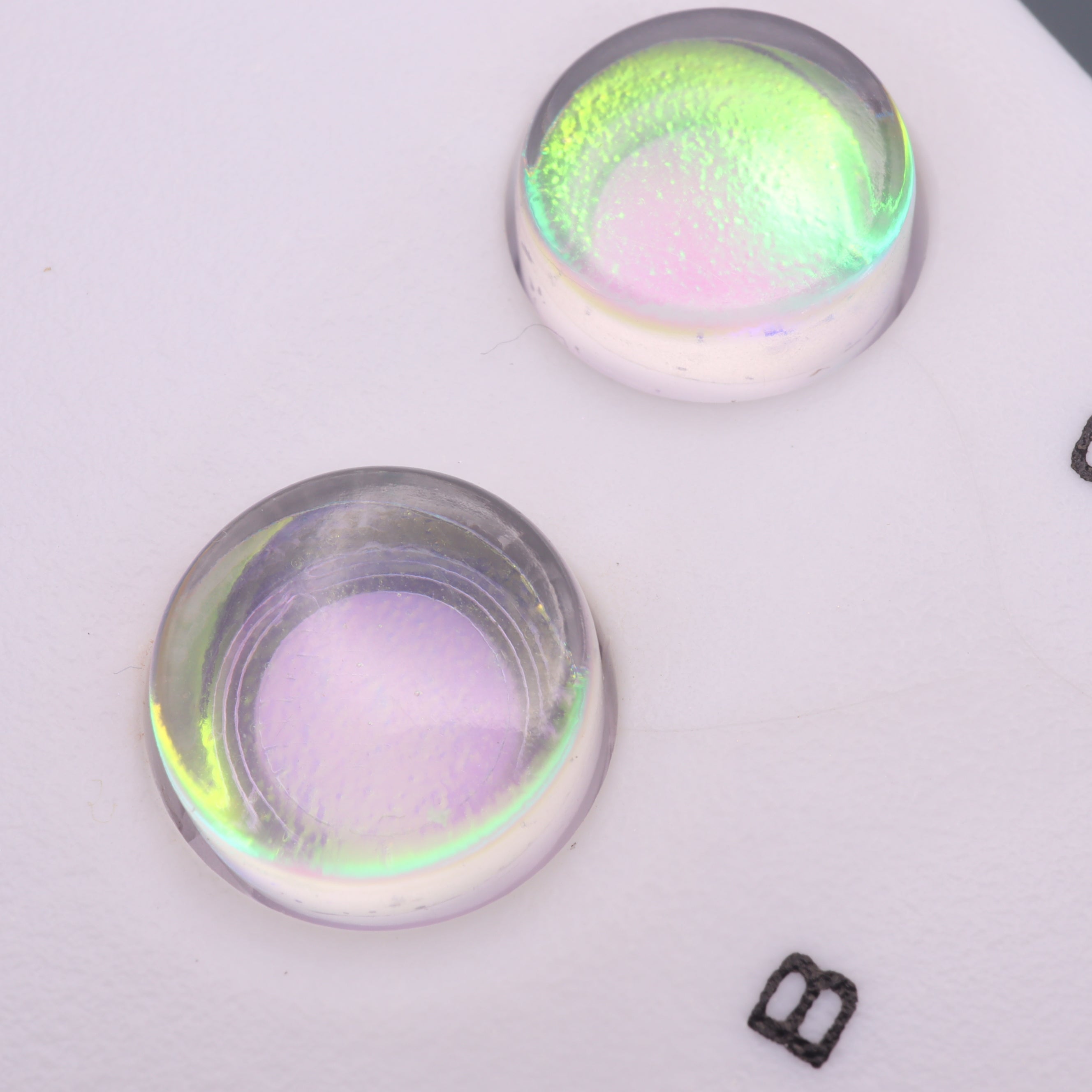 Hand cast resin buttons for Nintendo Game Boy Original DMG-01 (Game Boy Classic) - Sunset opal | Lab Fifteen Co