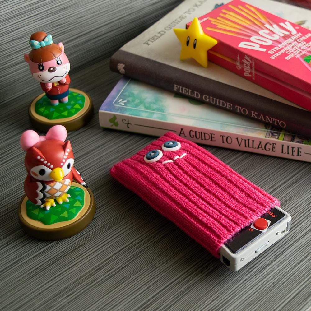 Game Boy Micro Shifties - hand made soft sleeve pouch holder - Gumball pink | Rose Colored Gaming - 1