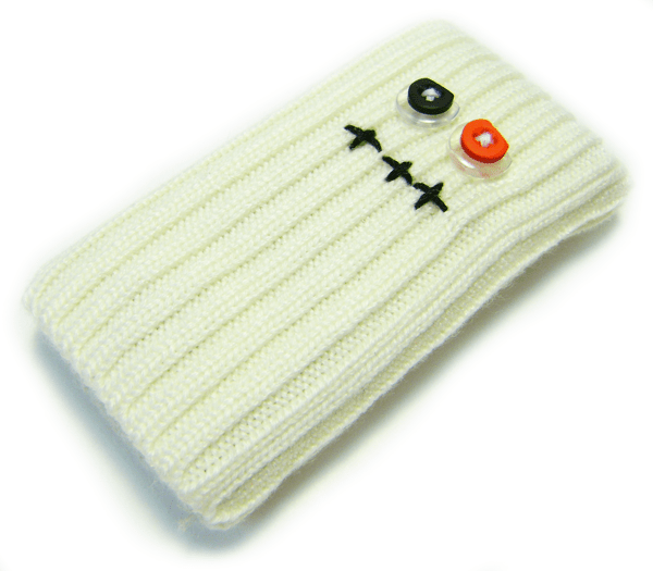Game Boy Micro Shifties - hand made soft sleeve pouch holder - Pastey white | Rose Colored Gaming - 2