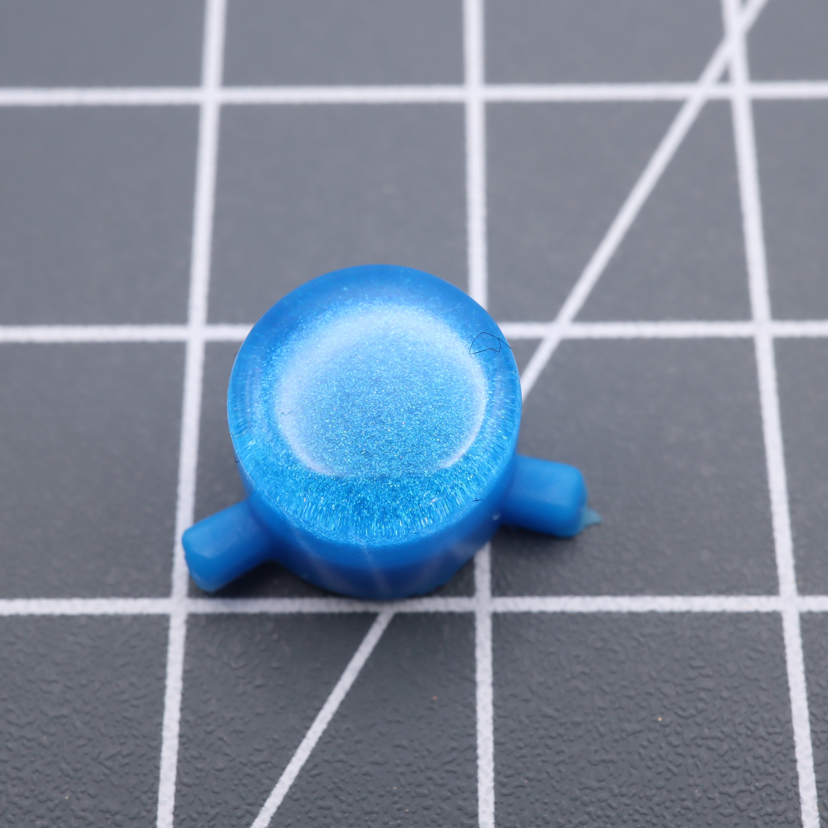 Hand cast custom resin buttons for Nintendo Game Boy Pocket MGB-001 GBP - Blueberry Candy | Lab Fifteen Co