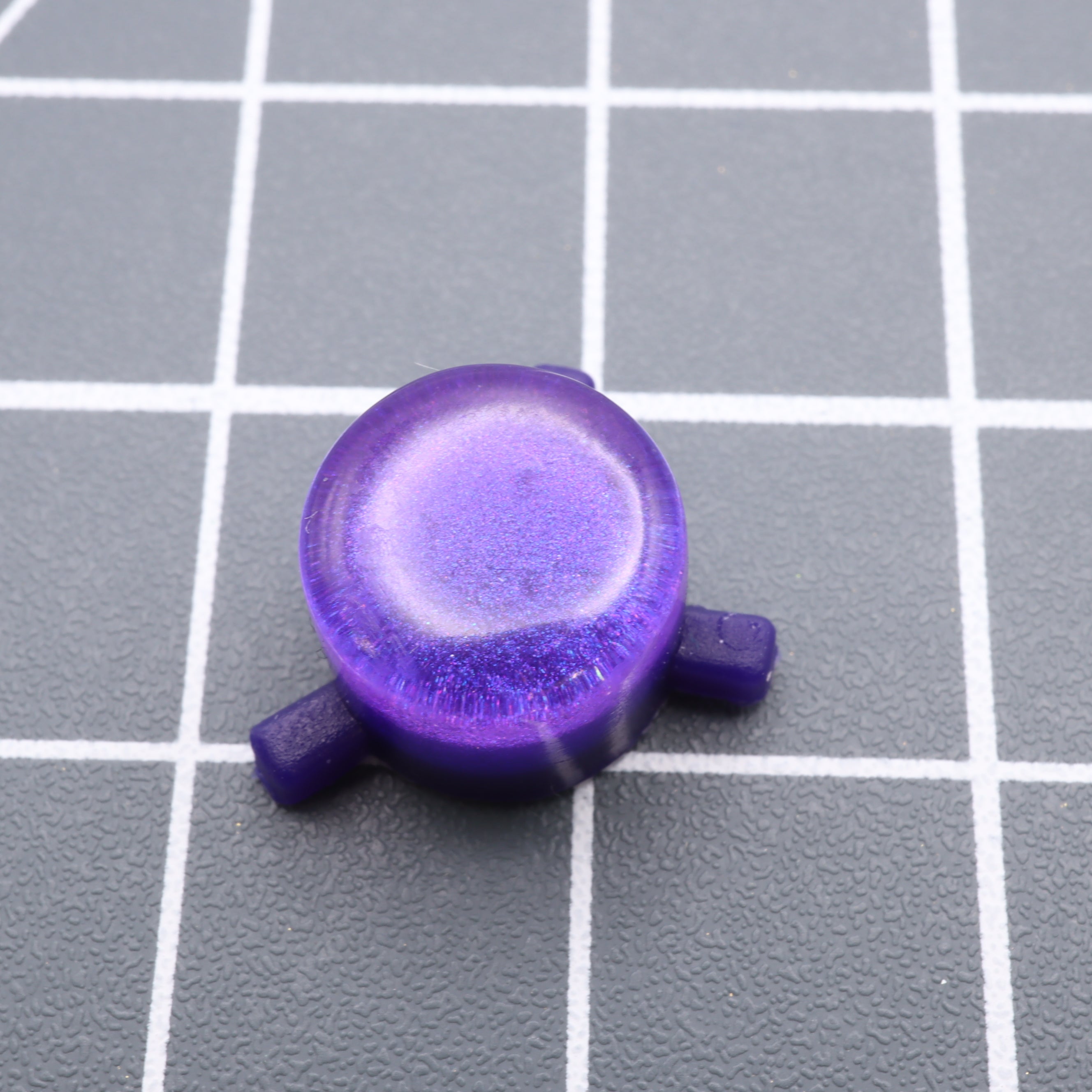 Hand cast custom resin buttons for Nintendo Game Boy Pocket MGB-001 GBP - Grape Candy | Lab Fifteen Co