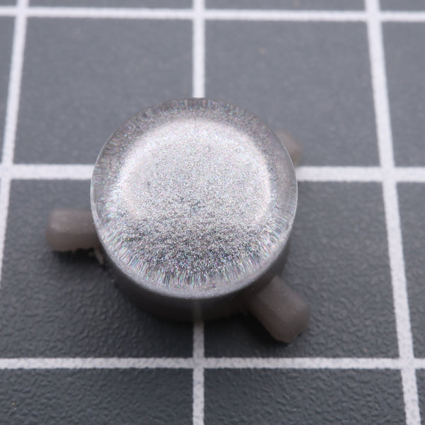 Hand cast custom resin buttons for Nintendo Game Boy Pocket MGB-001 GBP - Metallic silver | Lab Fifteen Co