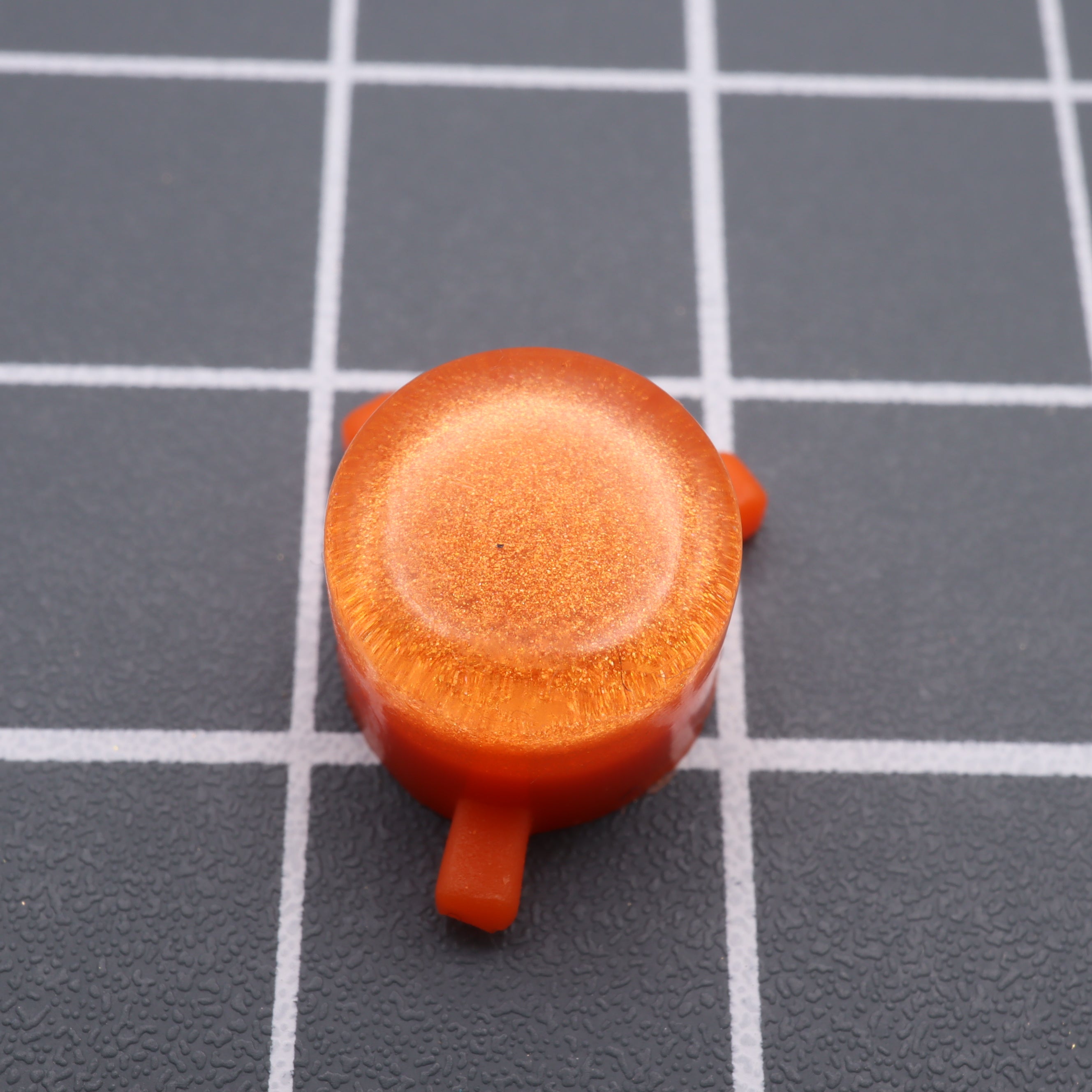 Hand cast custom resin buttons for Nintendo Game Boy Pocket MGB-001 GBP - Orange Candy | Lab Fifteen Co