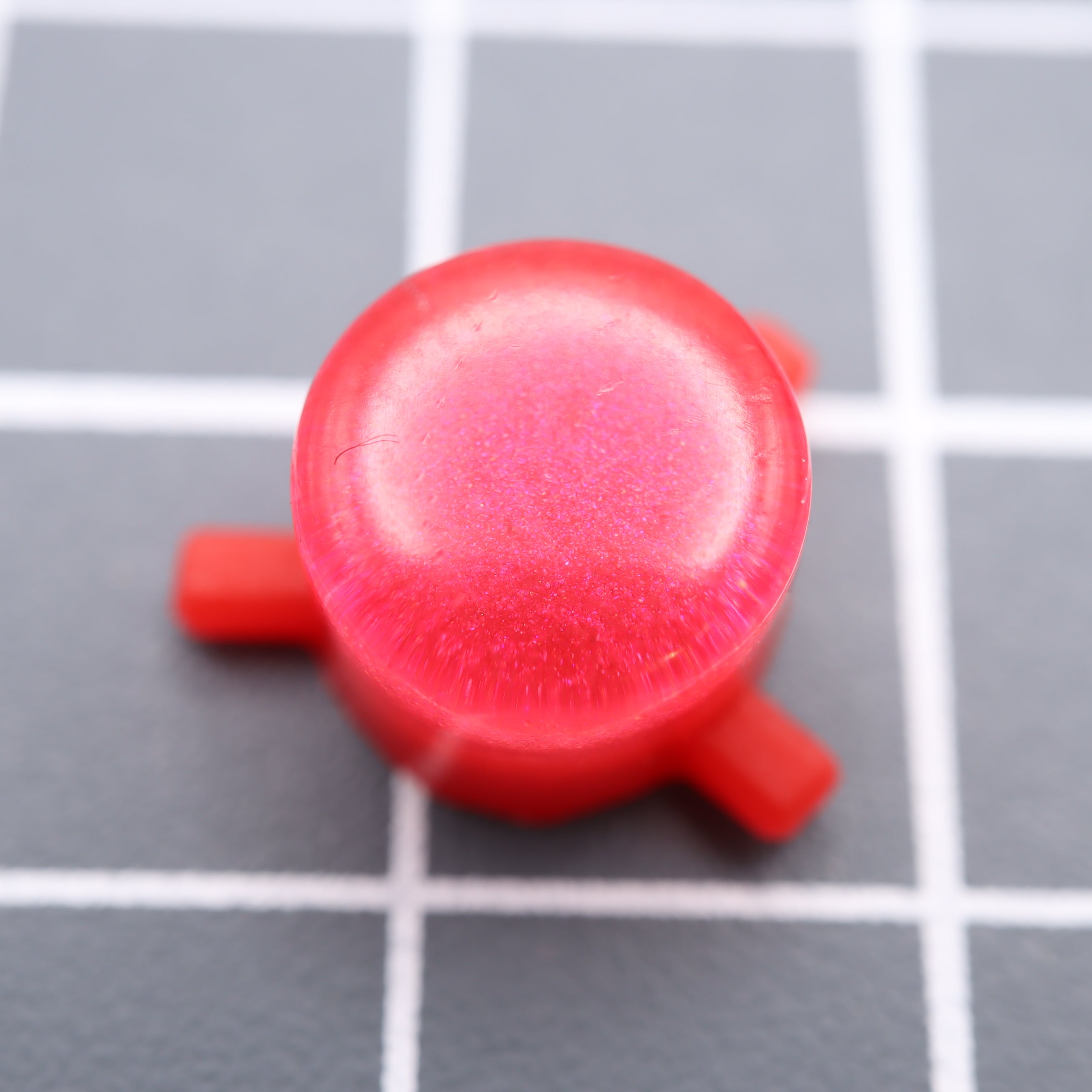Hand cast custom resin buttons for Nintendo Game Boy Pocket MGB-001 GBP - Strawberry Candy | Lab Fifteen Co