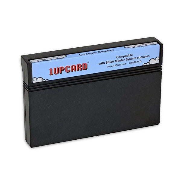Game cartridge slot cleaner for Sega Master System 1 & 2 console cleaning cartridge | 1UPcard