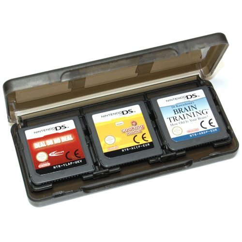 Game case for 3DS 2DS DS Lite DSi XL Nintendo card cartridge storage 6 in 1 - Black | ZedLabz
