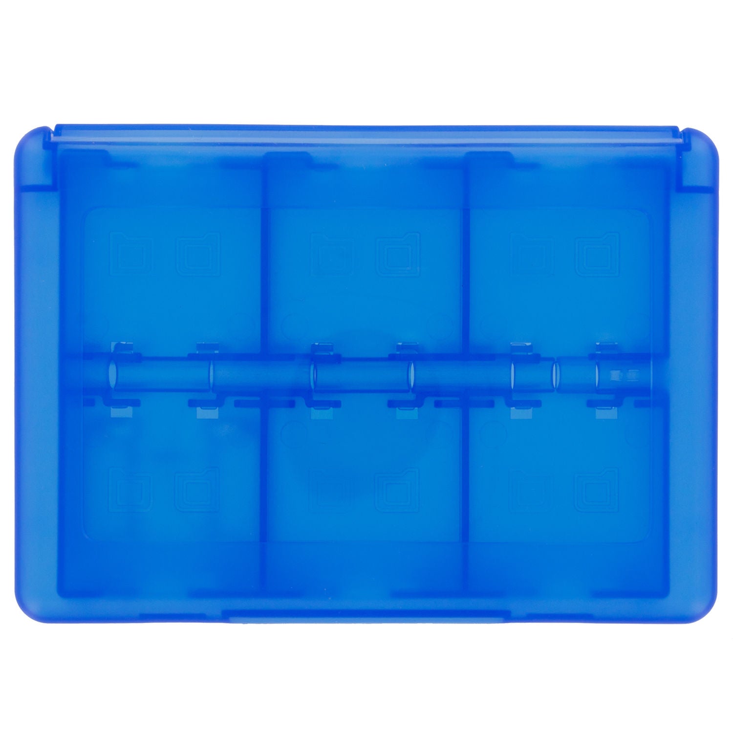 Game case holder for Nintendo 3DS, 2DS & DS game cartridges box travel 24 in 1 storage - Blue | ZedLabz - 10