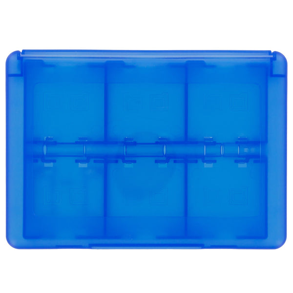 Game case holder for Nintendo 3DS, 2DS & DS game cartridges box travel 24 in 1 storage - Blue | ZedLabz