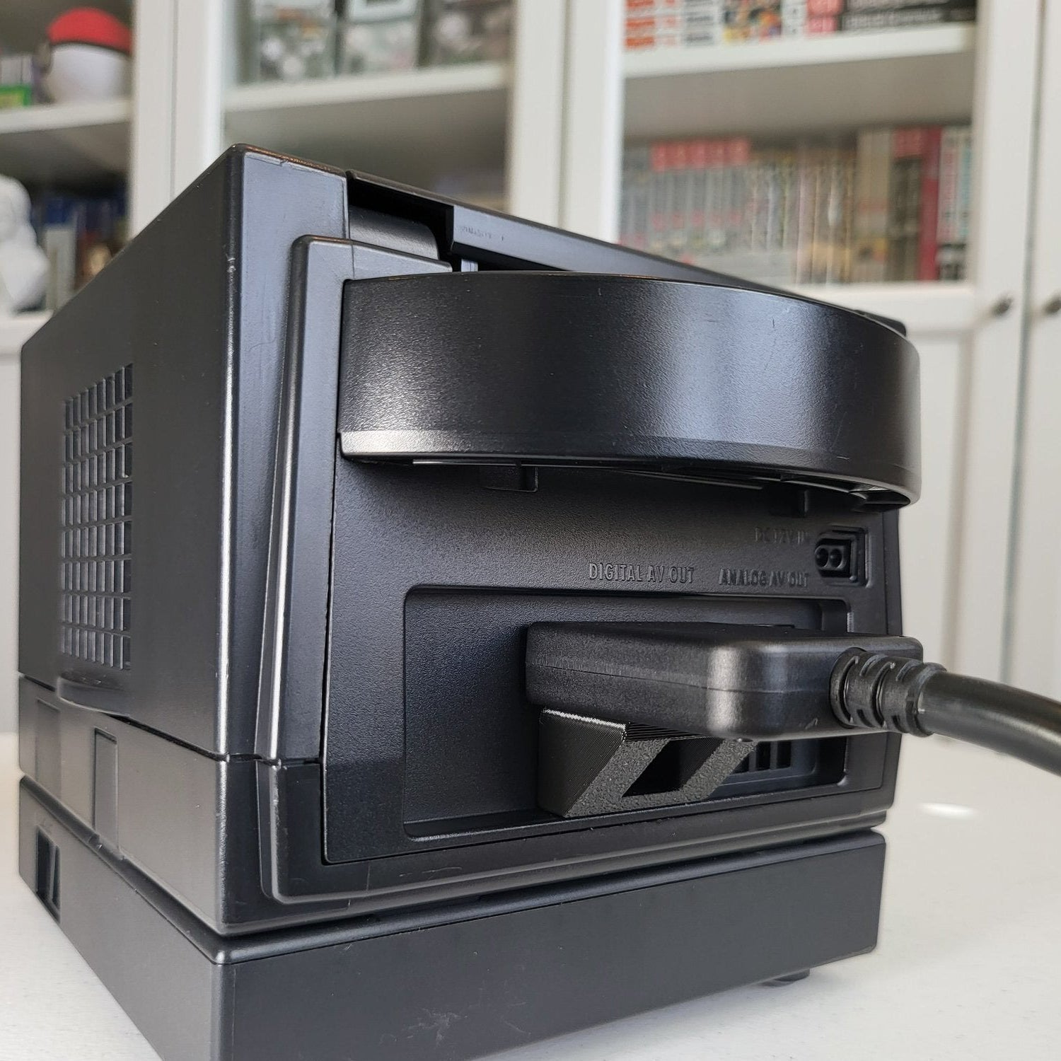 Gamecube GC Video Support brace bracket for Eon GCHD MKII HDMI adapter - Orange | Retro Frog - 4