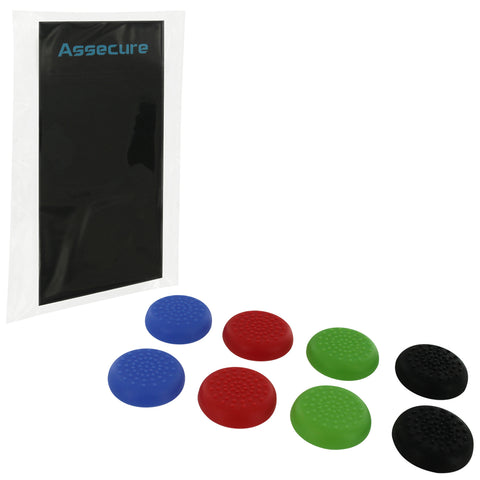 ZedLabz TPU protective analogue thumb grip stick caps for Sony PS4 controllers - Mixed colour mega pack