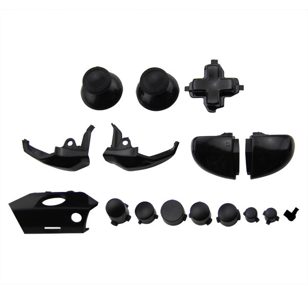 Full button set for Xbox One 1537 model controller replacement - Black | ZedLabz