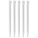 Stylus for DSi XL LL Nintendo console slot in touch pen compatible replacement - 5 pack white | ZedLabz