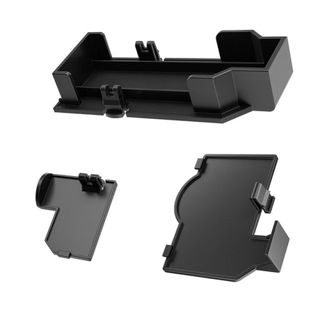 Replacement port cover set for Nintendo GameCube console Serial 1, 2 & Hi speed ABS plastic doors  - Black | XYAB