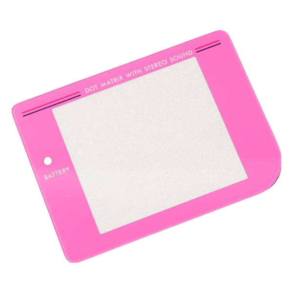 Glass lens screen for Nintendo Game Boy DMG-01 Retro Pixel IPS LCD screen modded console - Pink | Funnyplaying
