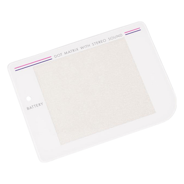 Glass lens screen for Nintendo Game Boy DMG-01 Retro Pixel IPS LCD screen modded console - White | Funnyplaying