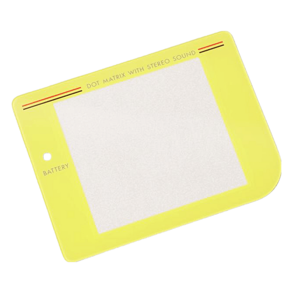 Glass lens screen for Nintendo Game Boy DMG-01 Retro Pixel IPS LCD screen modded console - Yellow | Funnyplaying