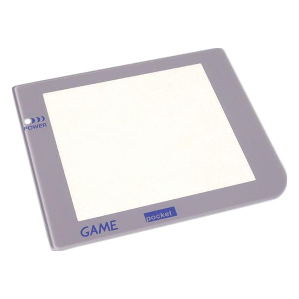 Glass lens screen for Nintendo Game Boy Pocket Retro Pixel IPS LCD screen modded console - With LED Hole Light Grey | Funnyplaying