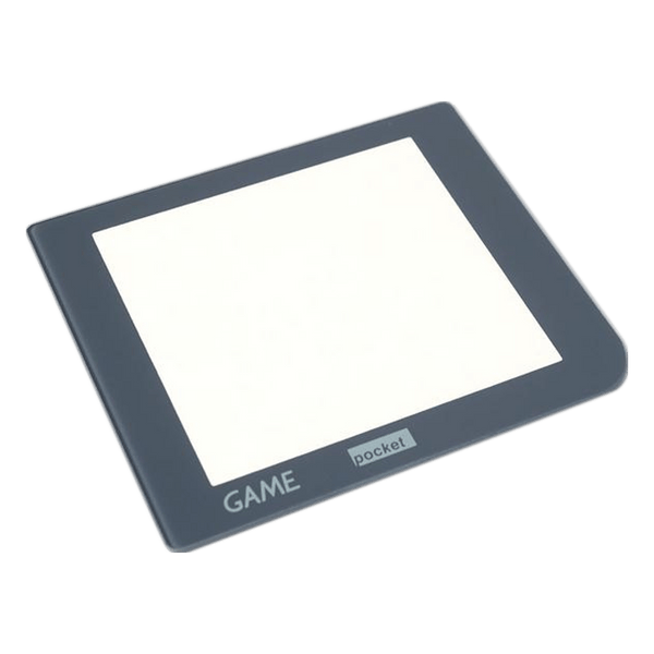 Glass lens screen for Nintendo Pocket Retro Pixel IPS LCD screen modded console - With No Hole Dark Grey | Funnyplaying