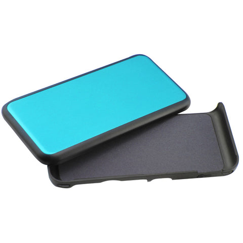 Hybrid case for Nintendo New 2DS XL console aluminium metal protective cover - blue | ZedLabz