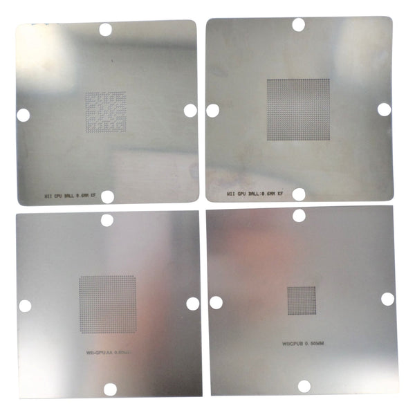 GPU CPU GBA reballing stencil set for Nintendo Wii 90*90mm rework template replacement - 4 peice | ZedLabz