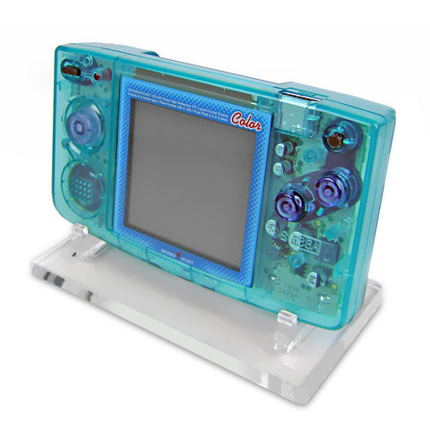 Display stand for Neo Geo Pocket Color Slim console - Crystal Clear | Rose Colored Gaming