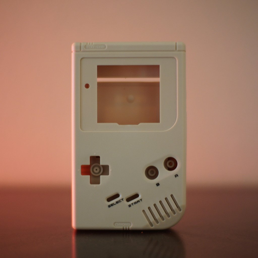 Front & Back housing shell for Nintendo Game Boy DMG-01 Original console - Latte | Retro Modding