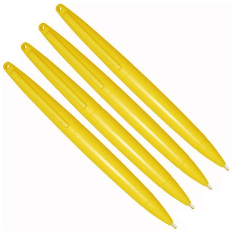 Large Stylus Pens For Nintendo DS/2DS/3DS Consoles - 4 Pack Yellow | ZedLabz