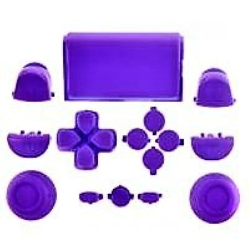 Replacement Full Button Set For 1st Gen Sony PS4 Controllers - Purple | ZedLabz
