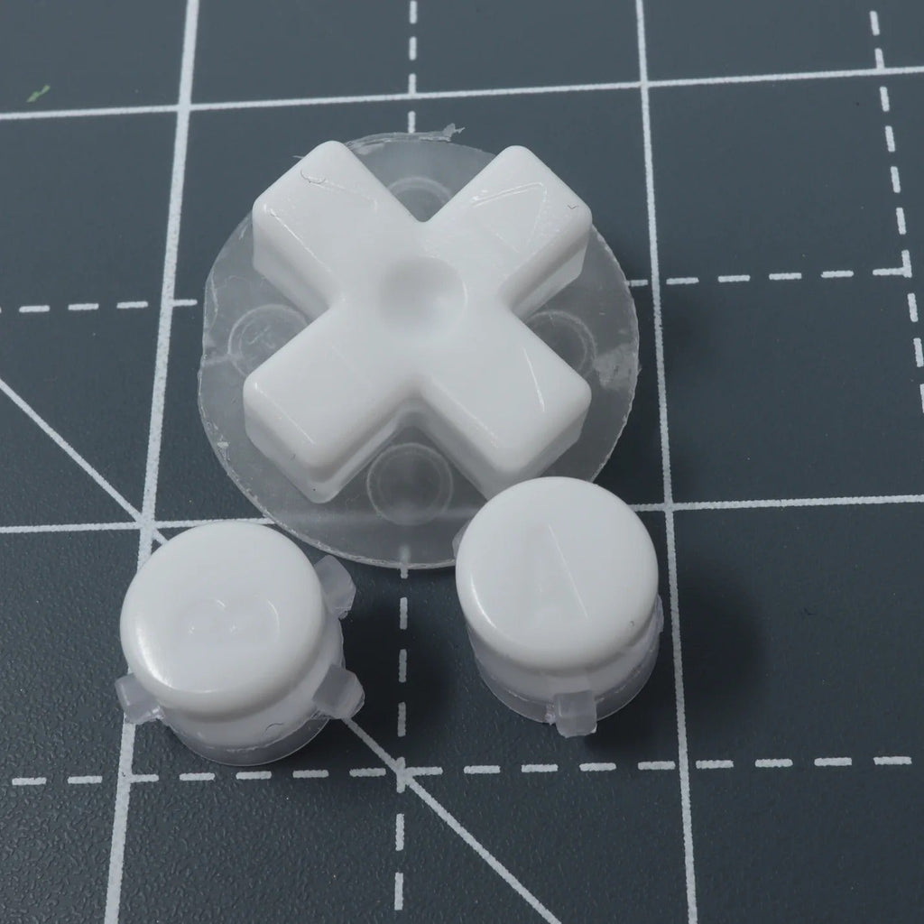 Custom Pudding Caps Custom resin buttons for Game Boy Advance - Pudding caps white | Lab ...