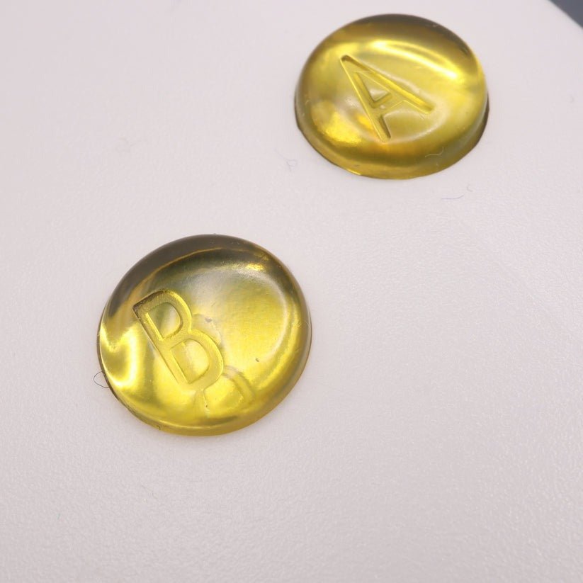 Hand cast custom resin buttons for Nintendo Game Boy Color (GBC CGB) - Chrome gold | Lab Fifteen Co - 4