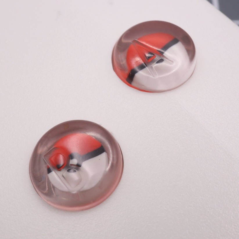 Hand cast custom resin buttons for Nintendo Game Boy Color (GBC CGB) - Pokeball | Lab Fifteen Co - 4