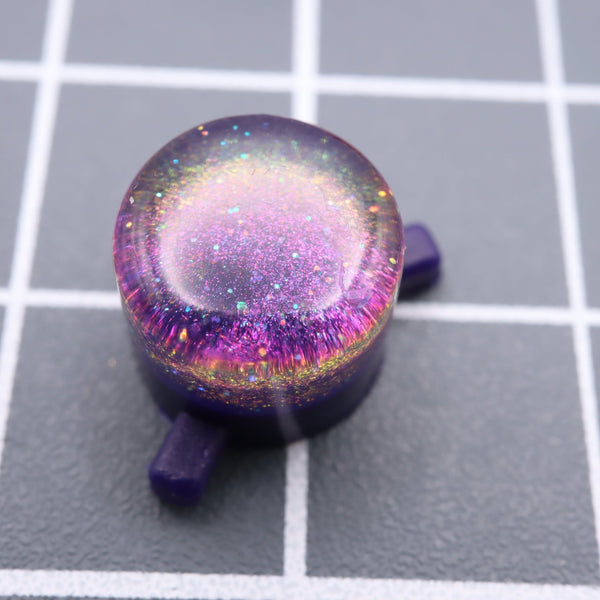 Hand cast custom resin buttons for Nintendo Game Boy Pocket MGB-001 GBP - Cosmic purple | Lab Fifteen Co - 2