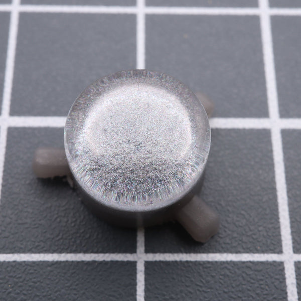 Hand cast custom resin buttons for Nintendo Game Boy Pocket MGB-001 GBP - Metallic silver | Lab Fifteen Co - 2