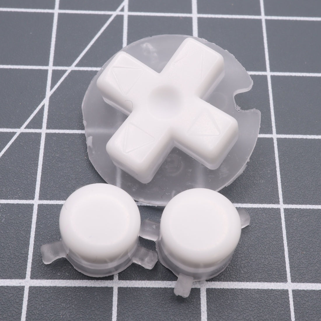 Custom resin buttons for Game Boy Pocket - Pudding caps white | Lab ...